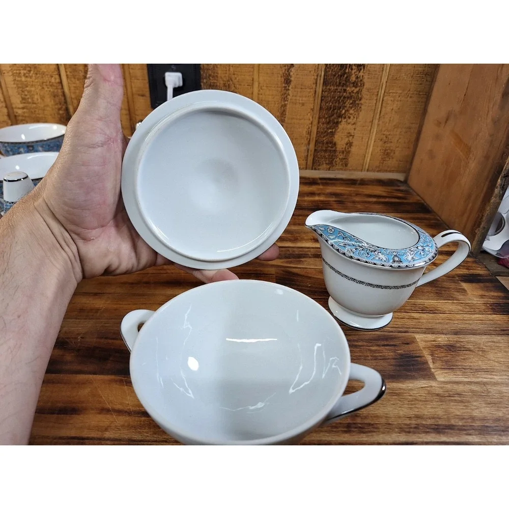 VTG Lot Of 34pc Soup Tea Fine China Sheffield‎ Imperial Deluxe Japan Mythology